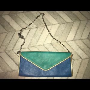 Big Buddha Color-block clutch